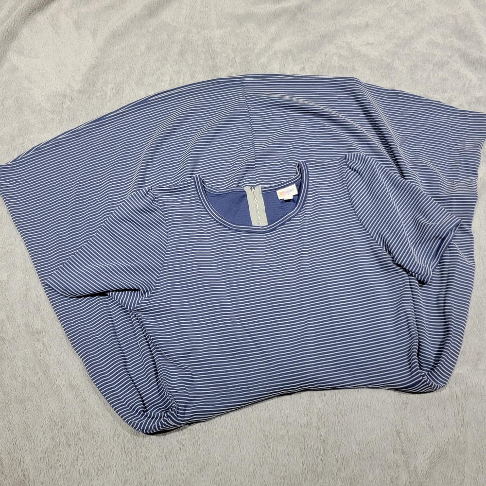 Blue and White Stripped Amelia 2xl